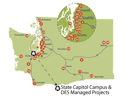Map of E&AS Projects