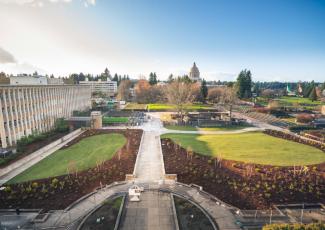 Aerial view of East Plaza