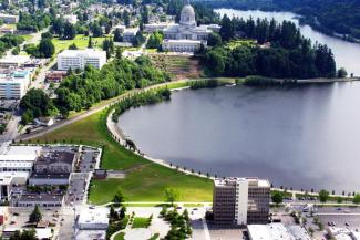 Heritage Park looking south aerial view