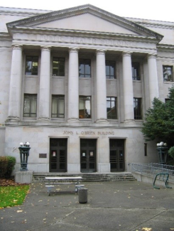 North entrance of the O'Brien Building