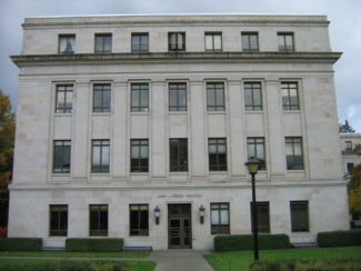 East entrance of the O'Brien Building