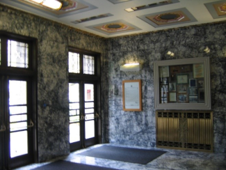 Current image of the lobby of the O'Brien Building