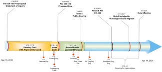 Timeline of rulemaking activity