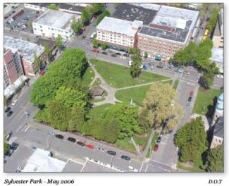 Aerial view of Sylvester Park