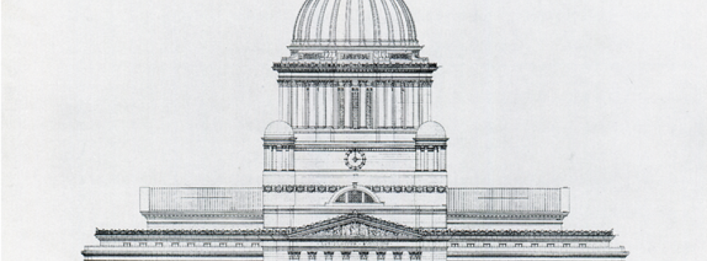 Artistic rendering of the Washington State Legislative Building