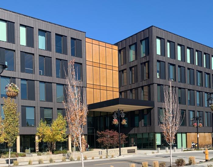 The front of the Catalyst Building in Spokane's University District